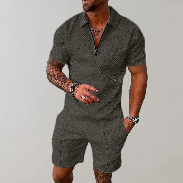 Dylan | Stilig avslappnad polo och shorts-set