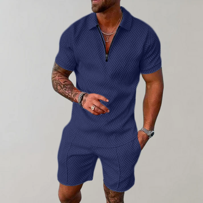 Dylan | Stilig avslappnad polo och shorts-set