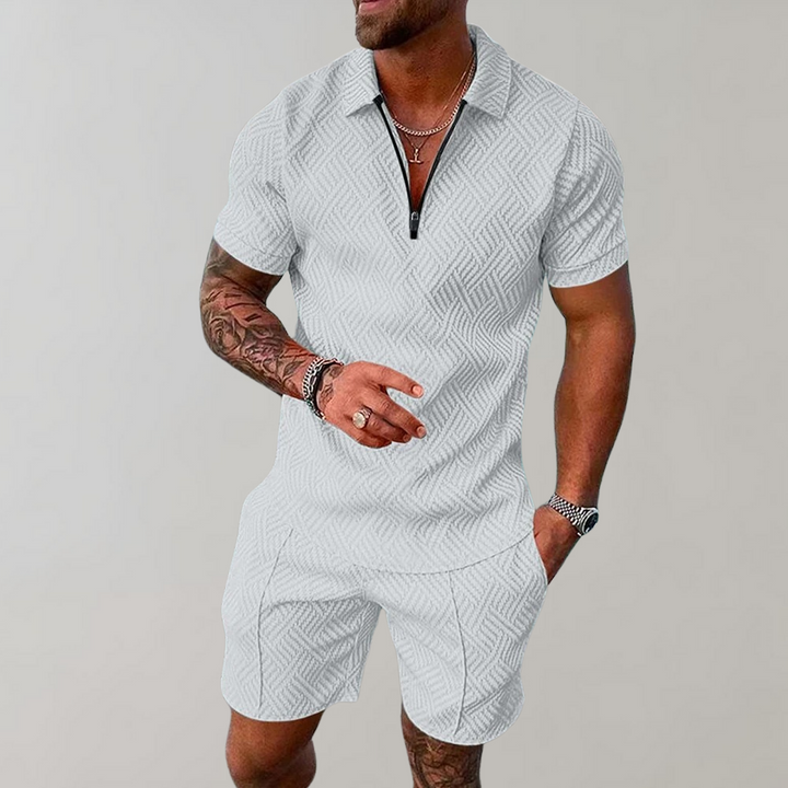 Dylan | Stilig avslappnad polo och shorts-set