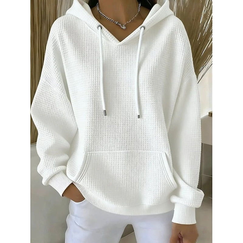 Harper | Texturerad Dragkedja Hoodie
