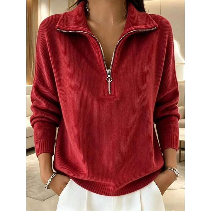 Georgina | Halvdraget Krage Pullover