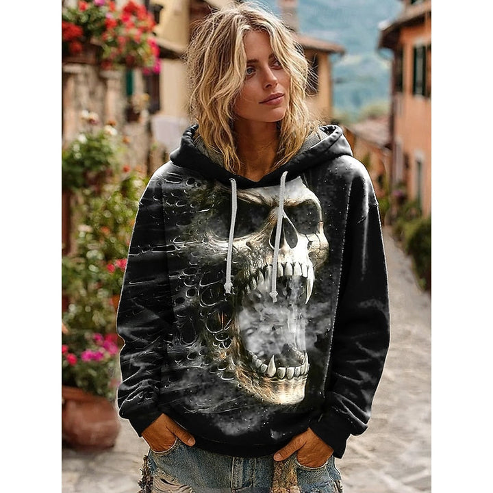 Dahlia | Skalle Uttalande Halloween Hoodie