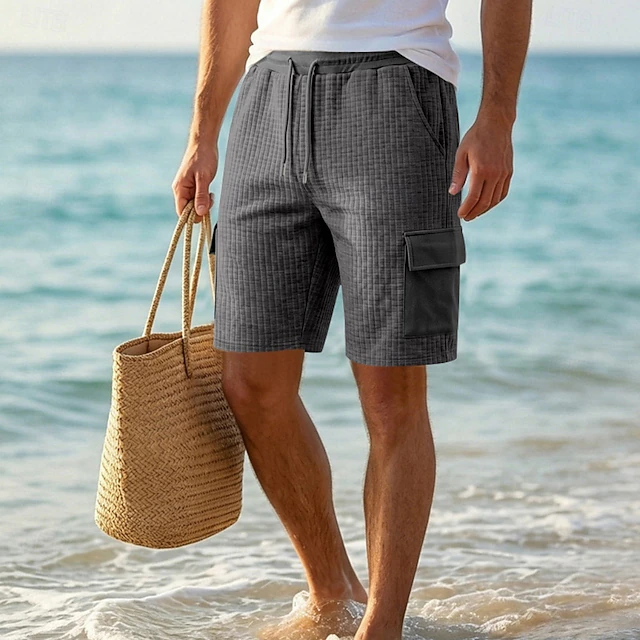 Bradford | Texturerade Drawstring Shorts