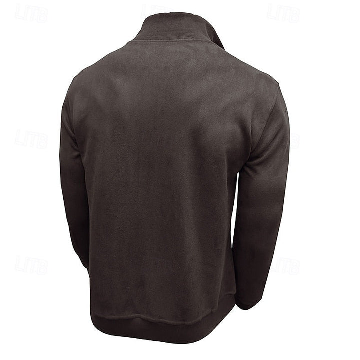 Caleb | Kvartdraget Ståkrage Sweatshirt