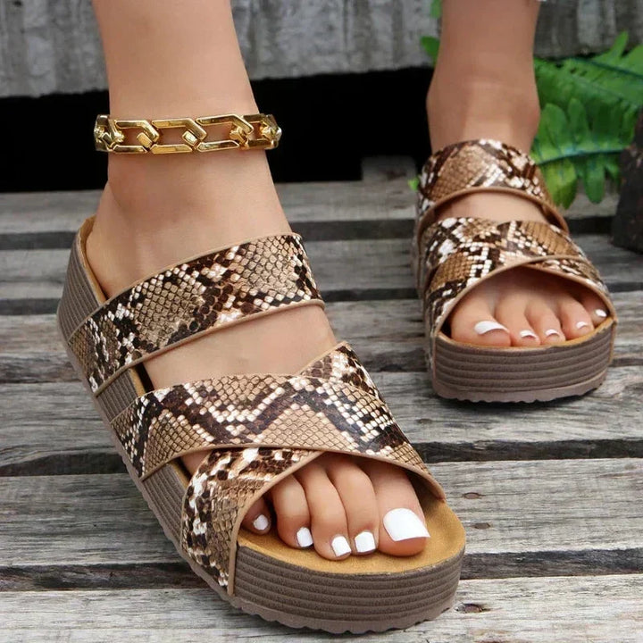 Sophia | Bekväm Ortopedisk Flätad Sandal