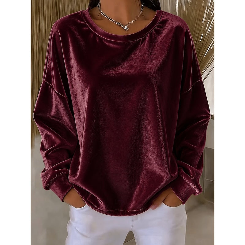 Rosanna | Avslappnad Crew-Neck Topp