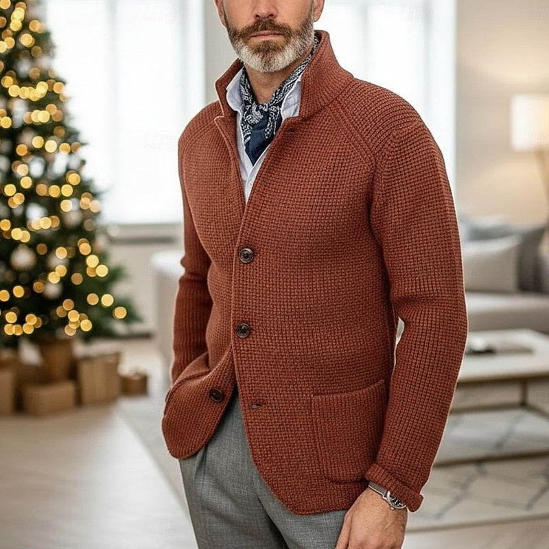 Archer | Texturerad Ståkrage Cardigan