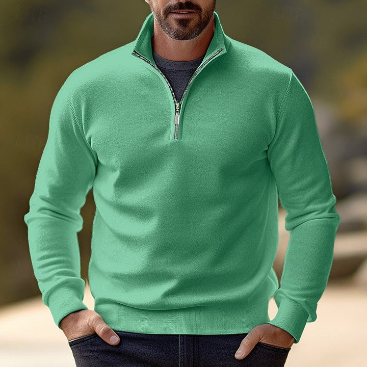 Quentin | Raffinerad Halv-Zip Pullover