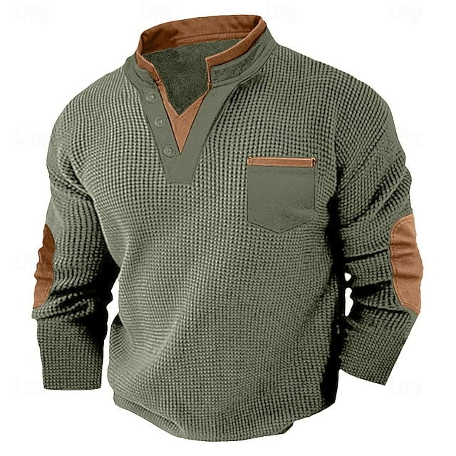 Harvey | Texturerad Henley Skjorta