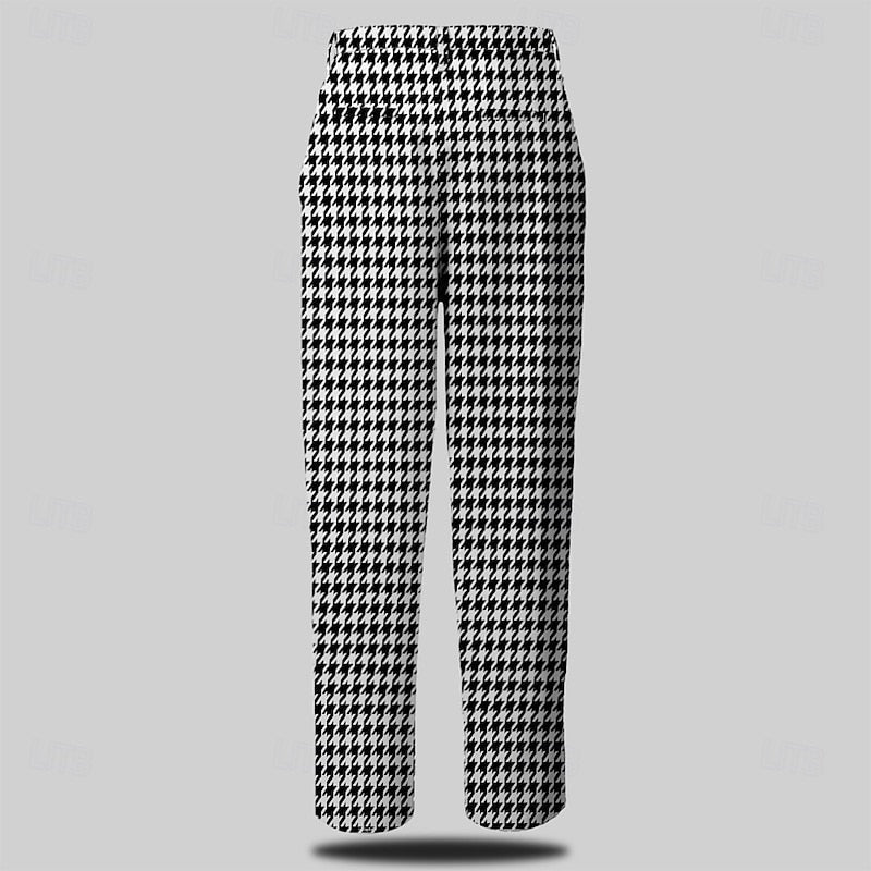 Nolan | Skräddarsydd Houndstooth Byxor