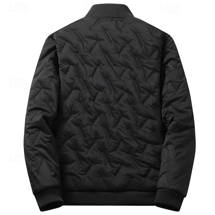 Douglas | Texturerad Kviltad Bomberjacka