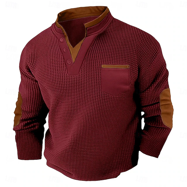 Harvey | Texturerad Henley Skjorta
