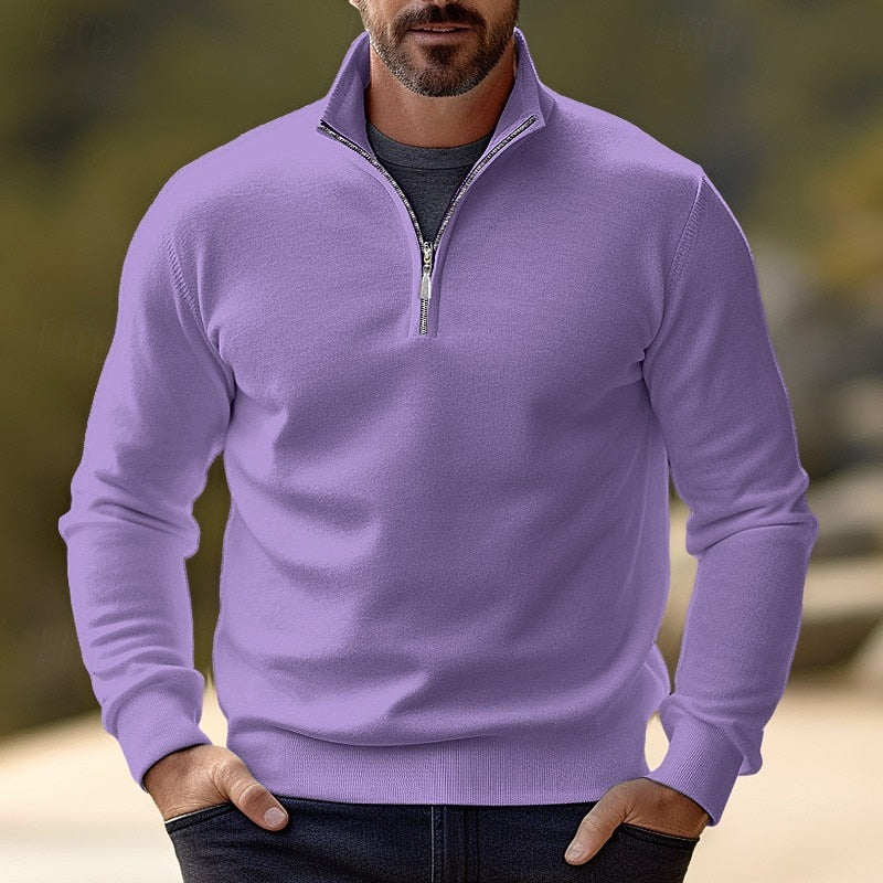 Quentin | Raffinerad Halv-Zip Pullover