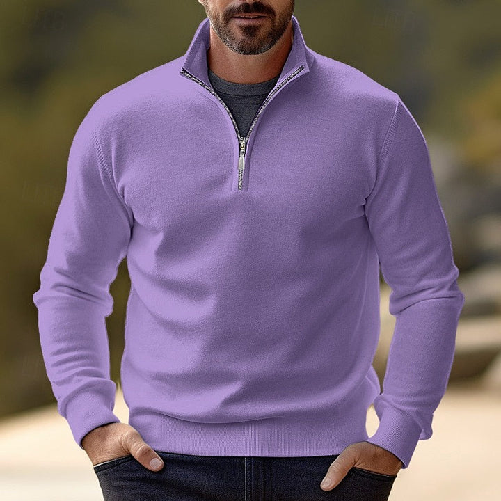 Quentin | Raffinerad Halv-Zip Pullover