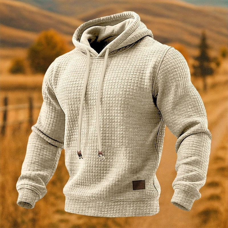 Beckett | Texturerad Pullover Hoodie