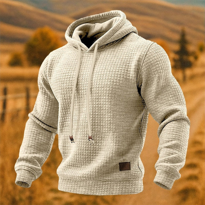 Beckett | Texturerad Pullover Hoodie