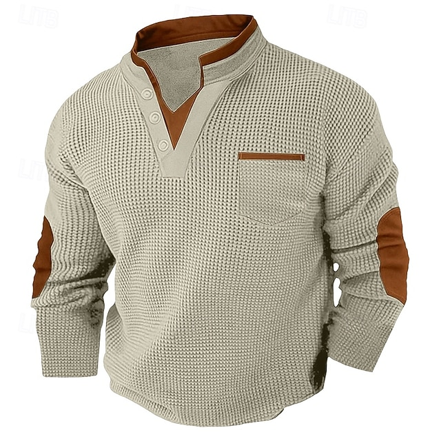 Harvey | Texturerad Henley Skjorta