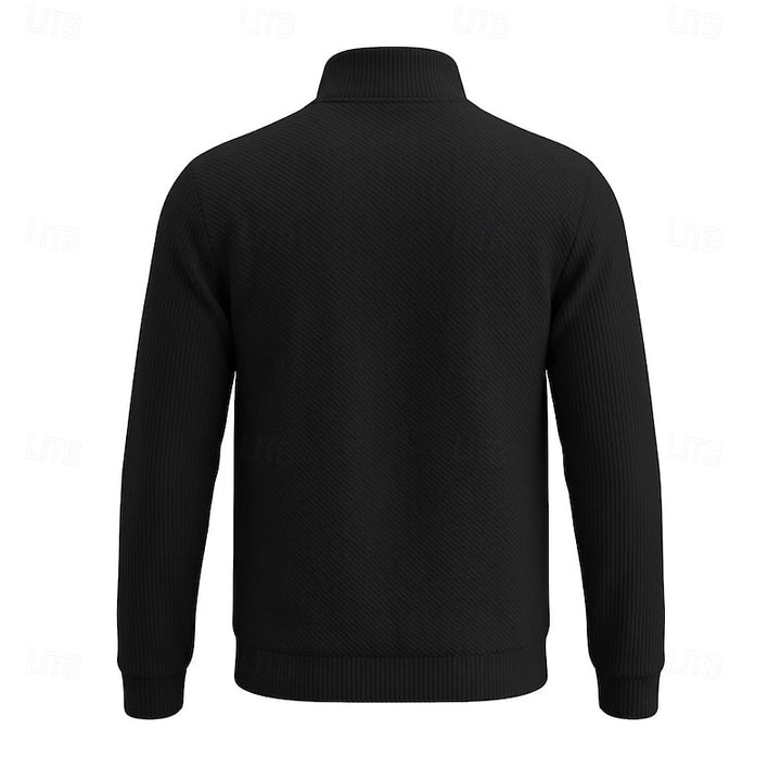Quentin | Texturerad Quarter-Zip Pullover