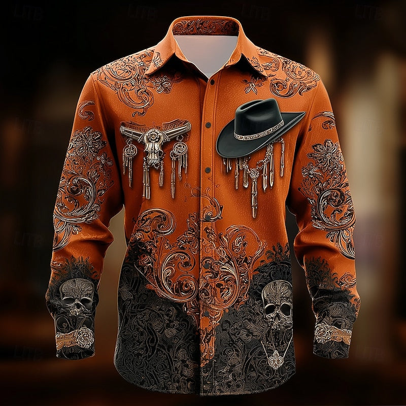 Clint | Western Halloween Uttalande Skjorta
