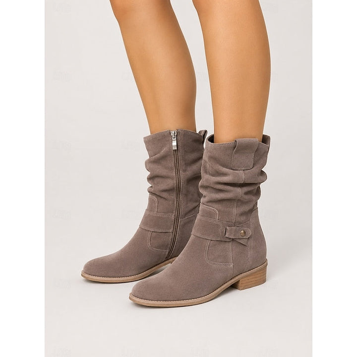Tessa | Slouchy Spänne Ankelstövlar