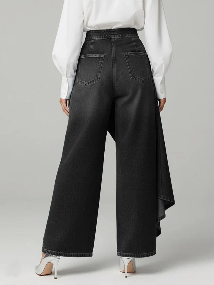 Margaret | Elegant Högmidjade Vida Byxor