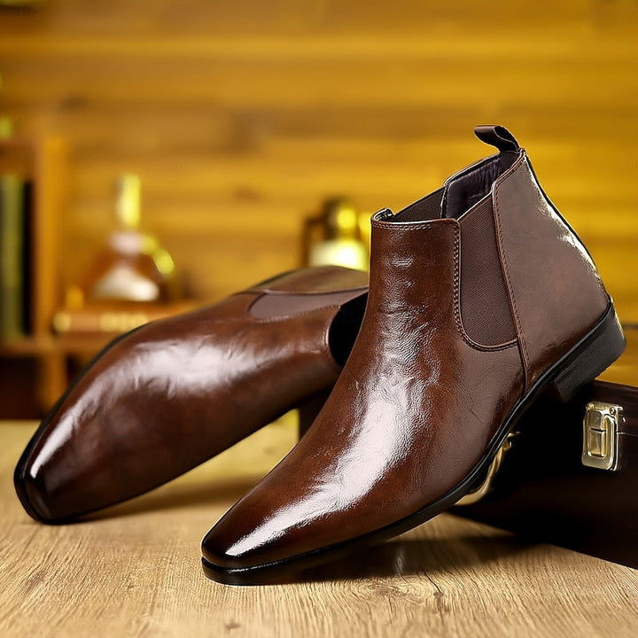 Emory | Polerade Ankel Chelsea Boots