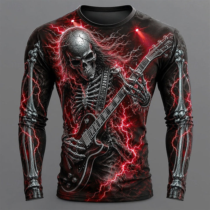 Ronan | Skelettgitarr Halloween Långärmad T-shirt