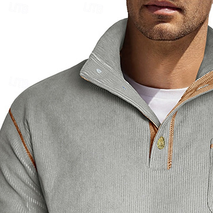 Conrad | Texturerad Halvknäpp Pullover