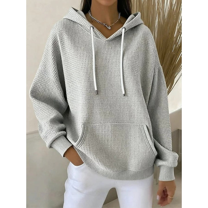 Harper | Texturerad Dragkedja Hoodie