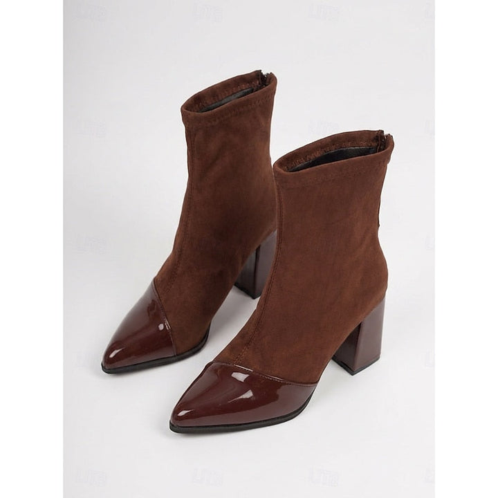 Beatrix | Cap-Toe Chunky Heel Ankelstövlar