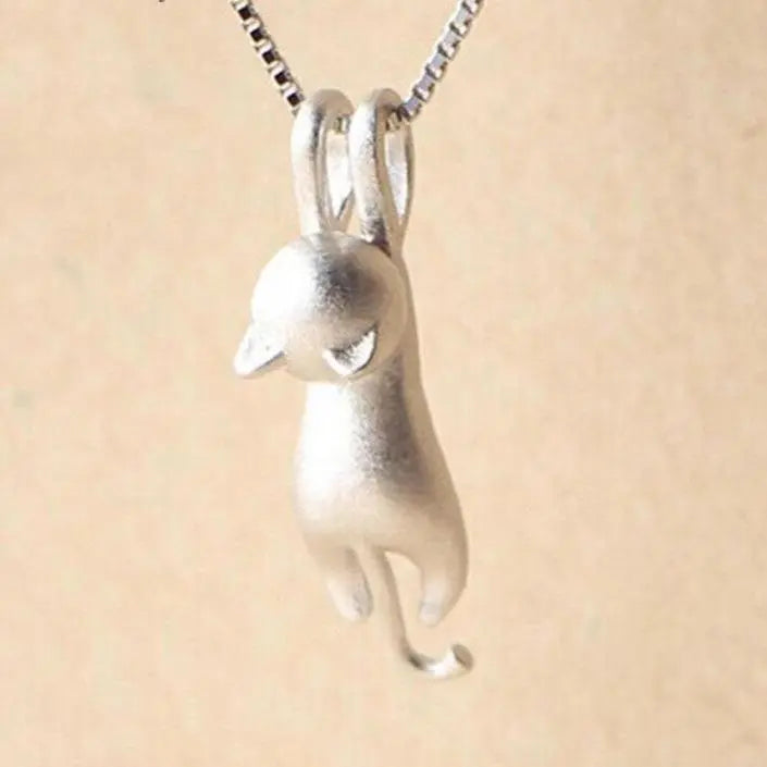 Nancy | Stilig Silver Katt Hänge