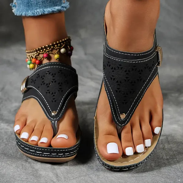 Mila | Premium Bekväm T-Strap Sandal