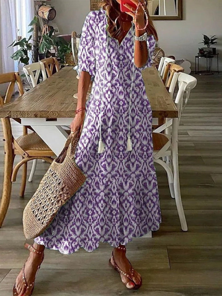 Avery | Boho V-ringad Sommarklänning