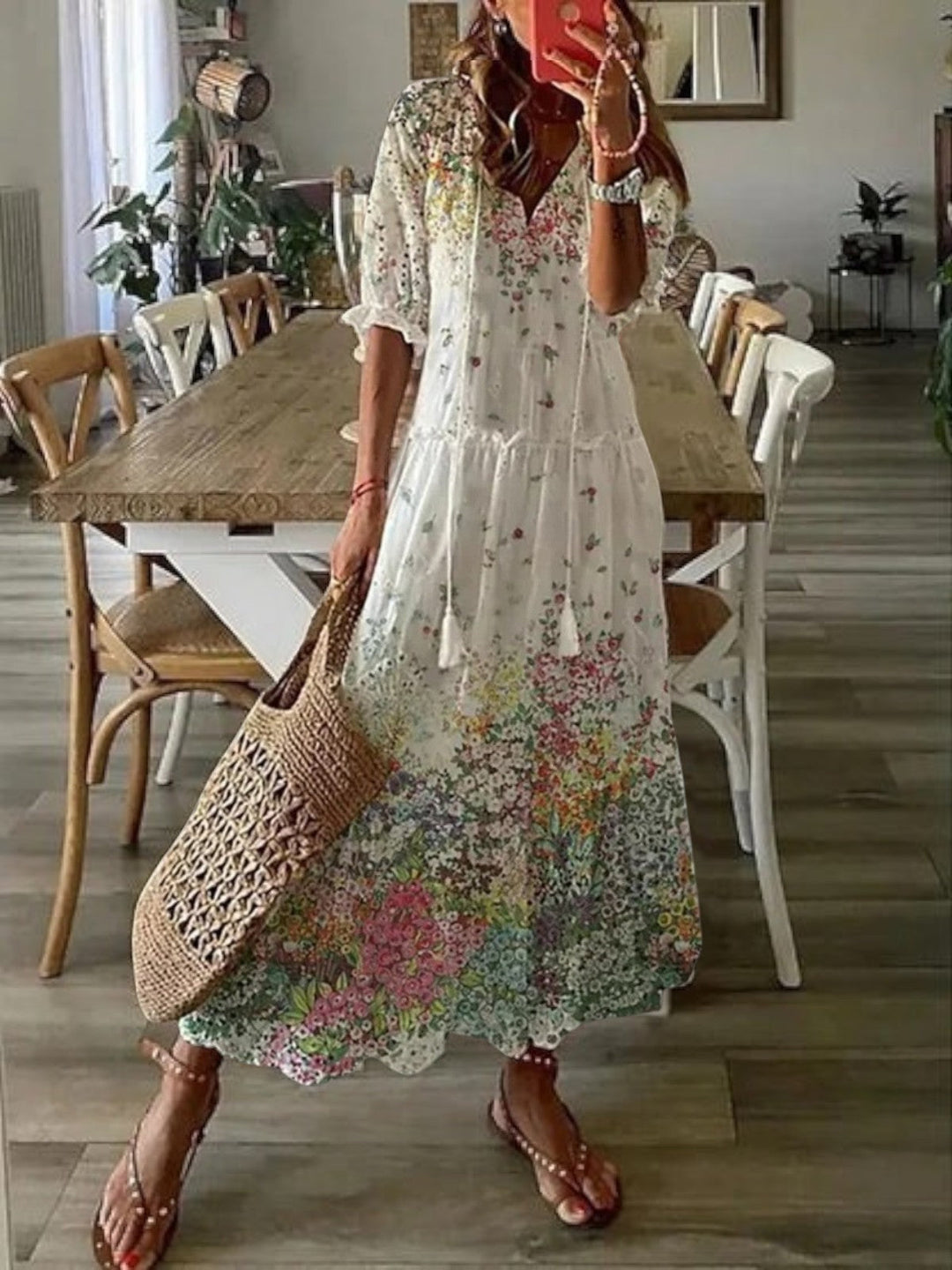 Avery | Boho V-ringad Sommarklänning