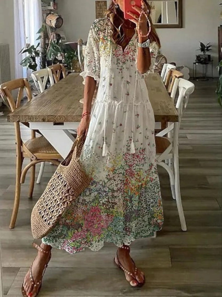 Avery | Boho V-ringad Sommarklänning