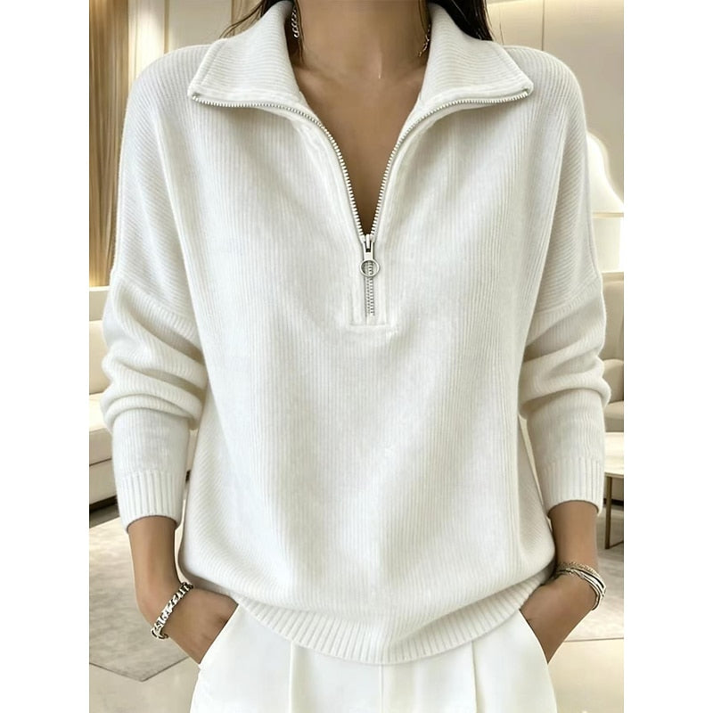 Georgina | Halvdraget Krage Pullover