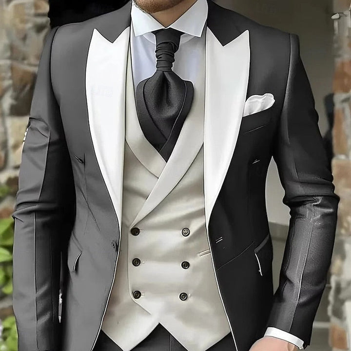 Miles | Skräddarsydd Tre-delad Set med Peak-Lapel