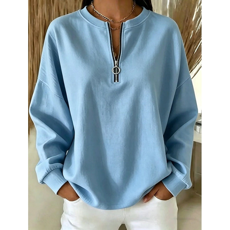 Adeline | Quarter-Zip Höghalssweatshirt