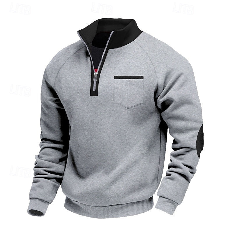 Keith | Quarter-Zip Färgblöck Pullover