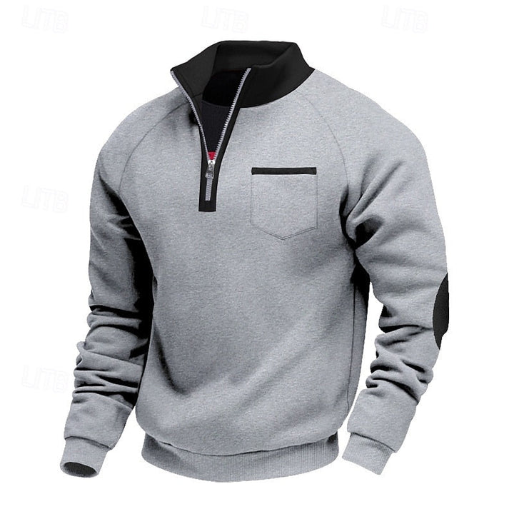 Keith | Quarter-Zip Färgblöck Pullover