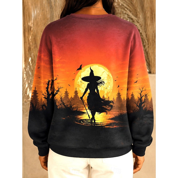 Noreen | Halloween Grafik Crew-Neck Sweatshirt