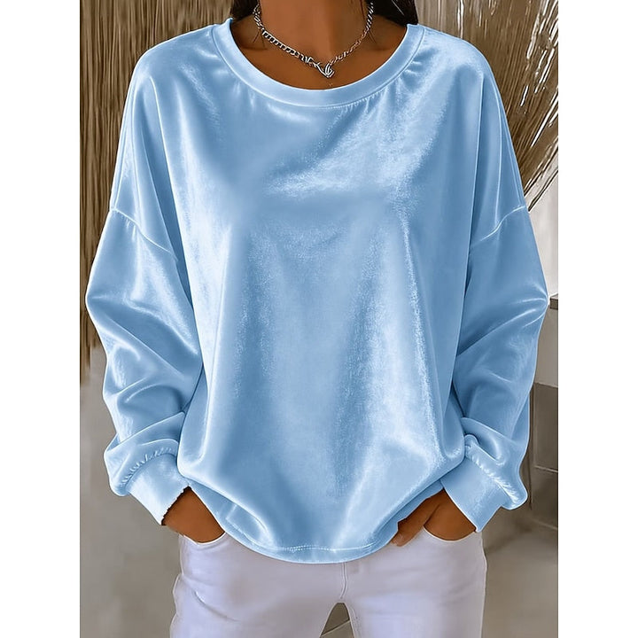 Rosanna | Avslappnad Crew-Neck Topp