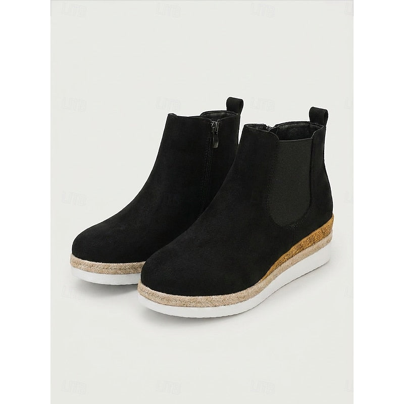 Vera | Mysiga Wedge Ankelstövlar