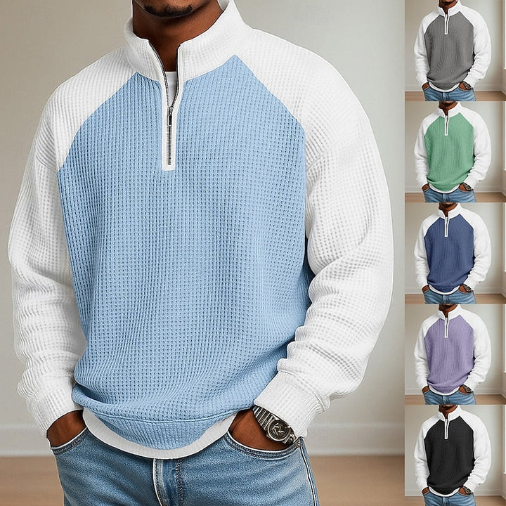 Lincoln | Texturerad Quarter-Zip Pullover