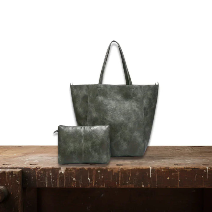 Christine | Klassisk Retro Plånbok och Tote Väska