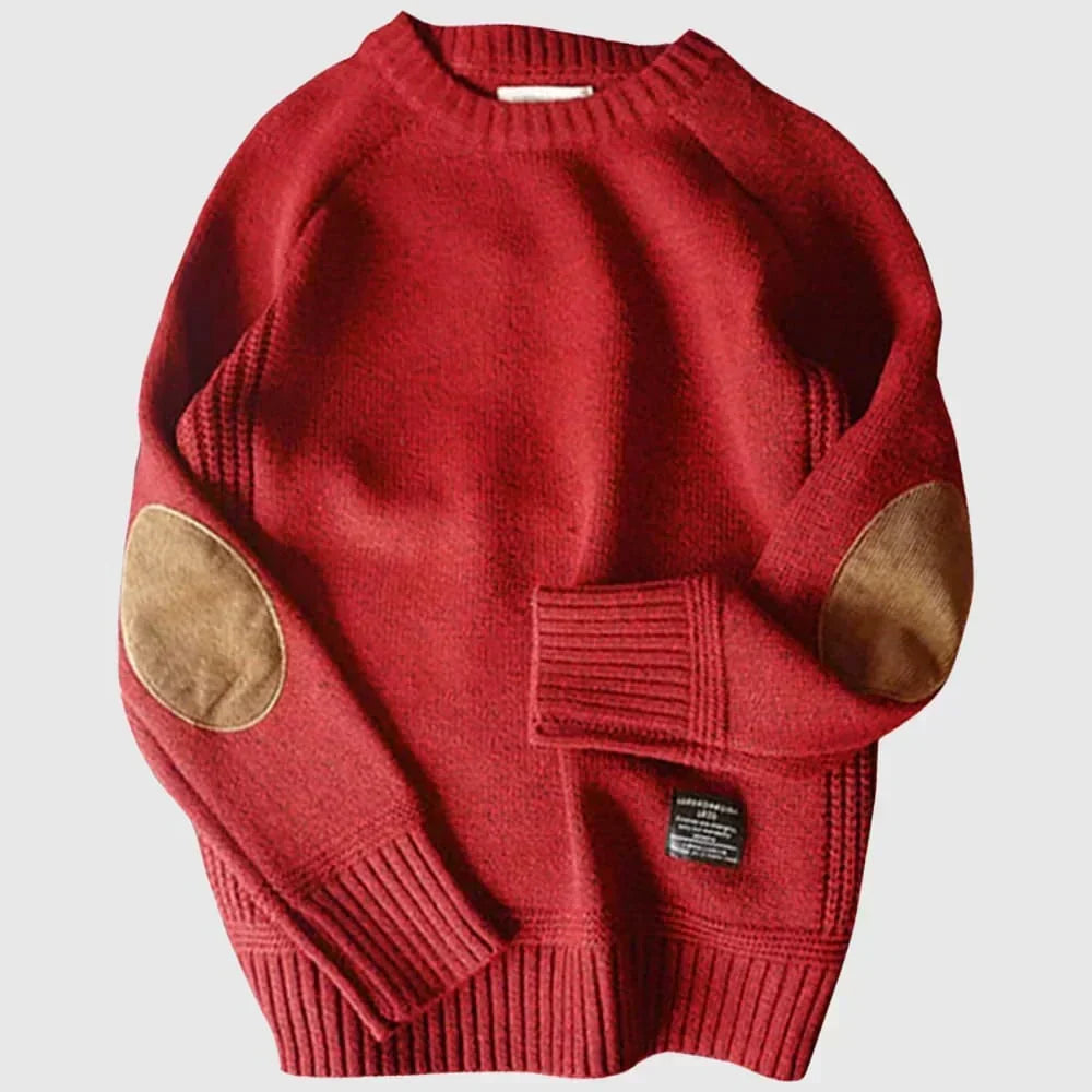 Edmund | Klassisk Sweater med Ellenbågar