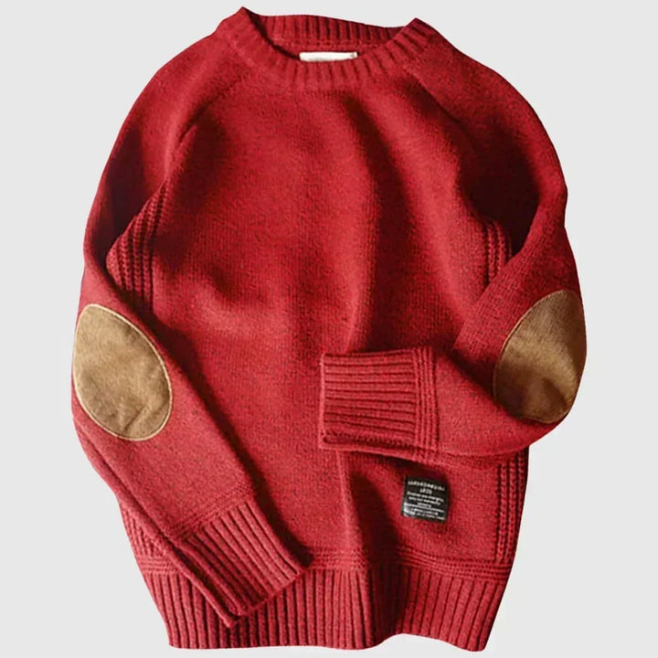 Edmund | Klassisk Sweater med Ellenbågar