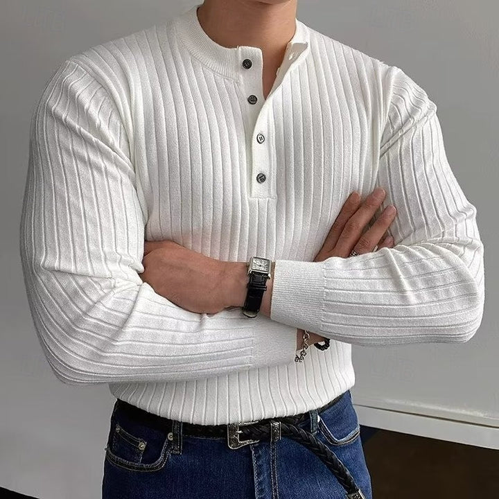Theo | Ribbad Henley Tröja