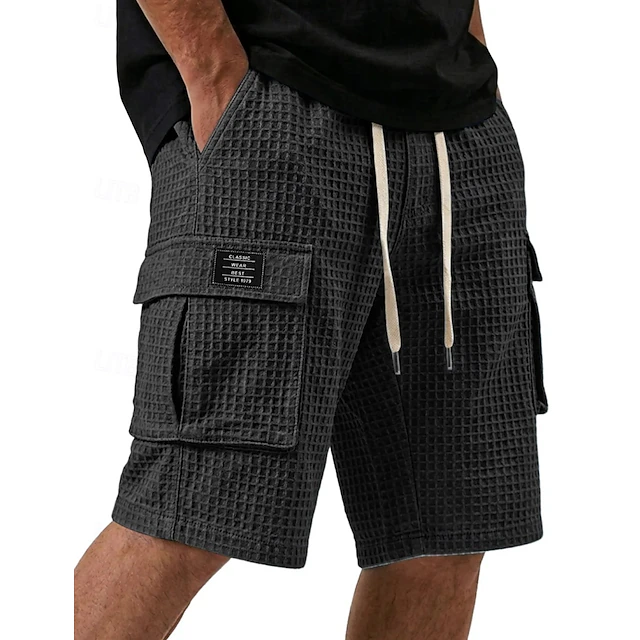 Landon | Texturerade Cargo Shorts