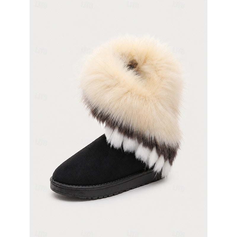 Ramona | Fuzzy-Trimmed Vinterstövlar